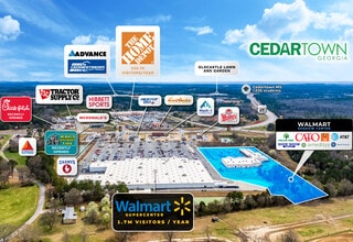 1577 Rome Hwy, Cedartown, GA - AERIAL  map view