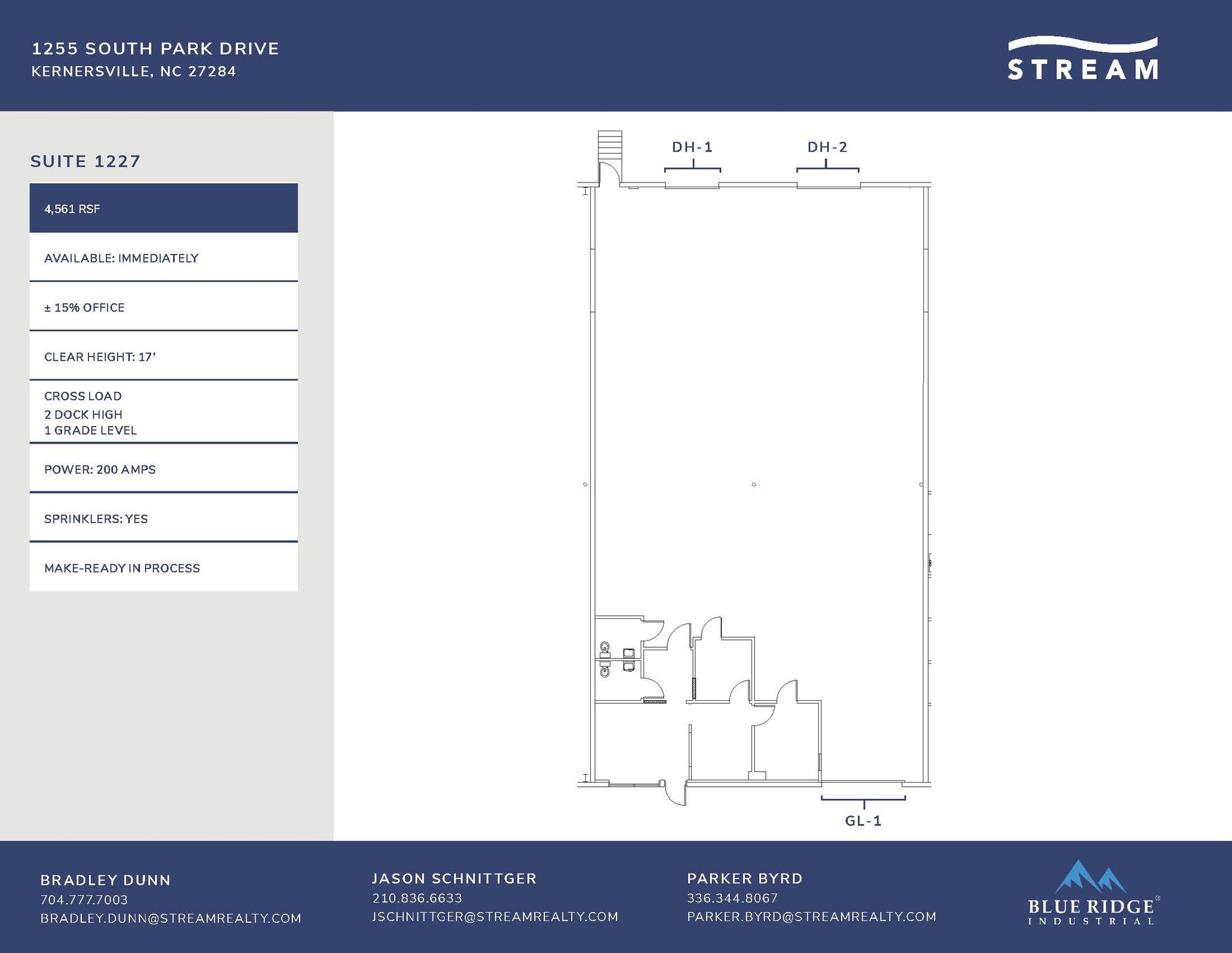 1255 S Park Dr, Kernersville, NC for lease Floor Plan- Image 1 of 1