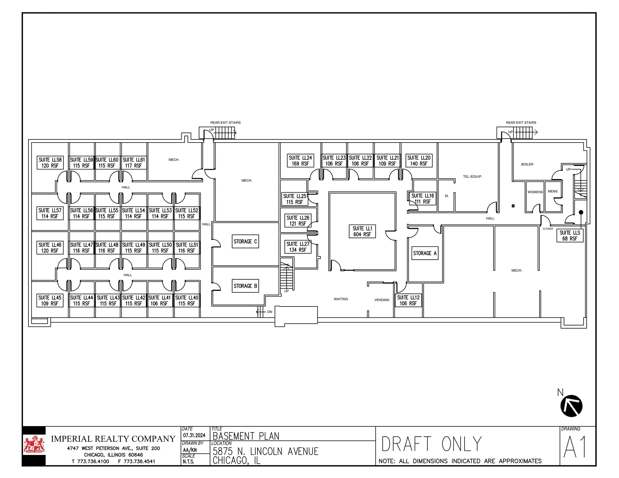 5875 N Lincoln Ave, Chicago, IL for lease Site Plan- Image 1 of 3