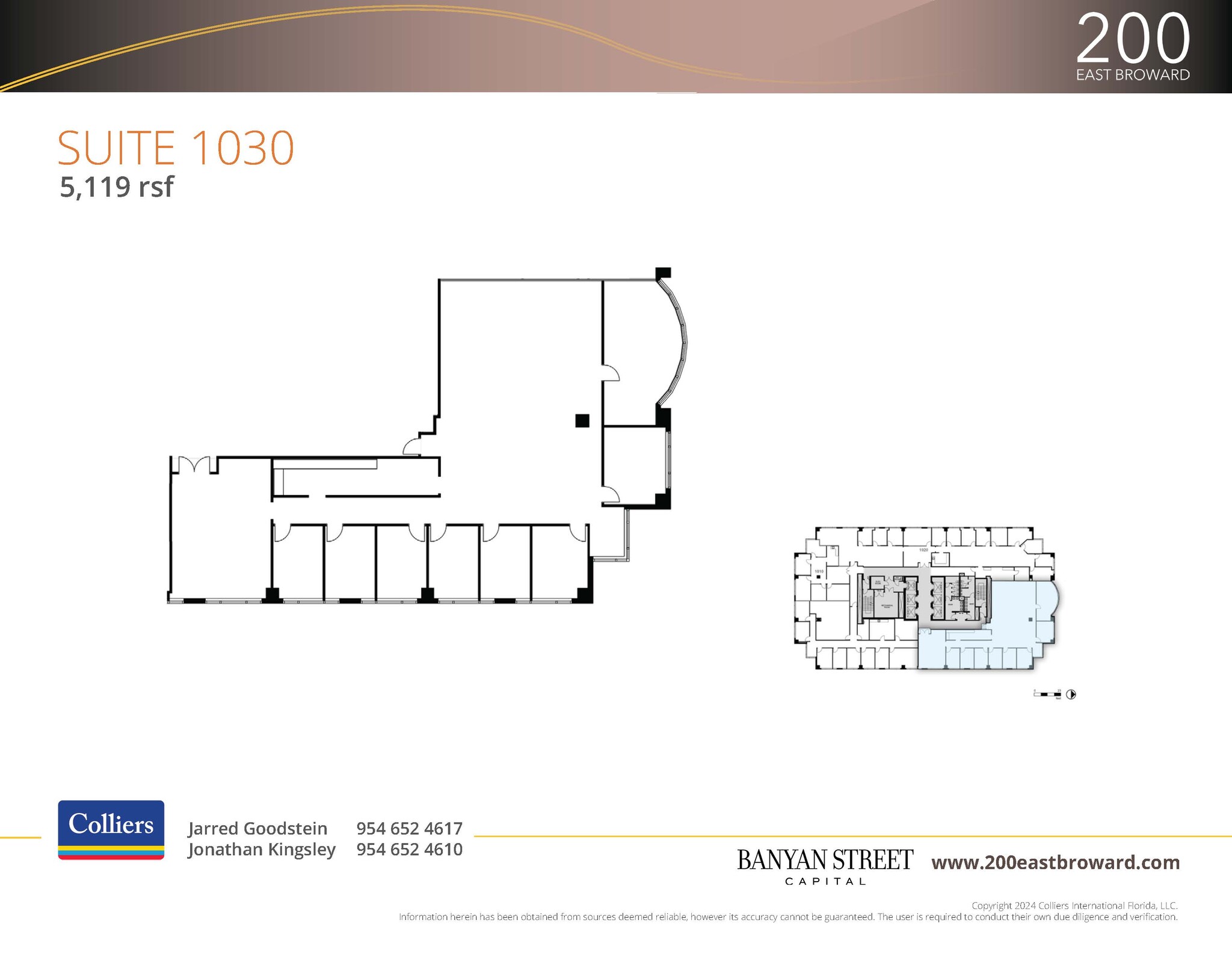 200 E Broward Blvd, Fort Lauderdale, FL for lease Floor Plan- Image 1 of 2