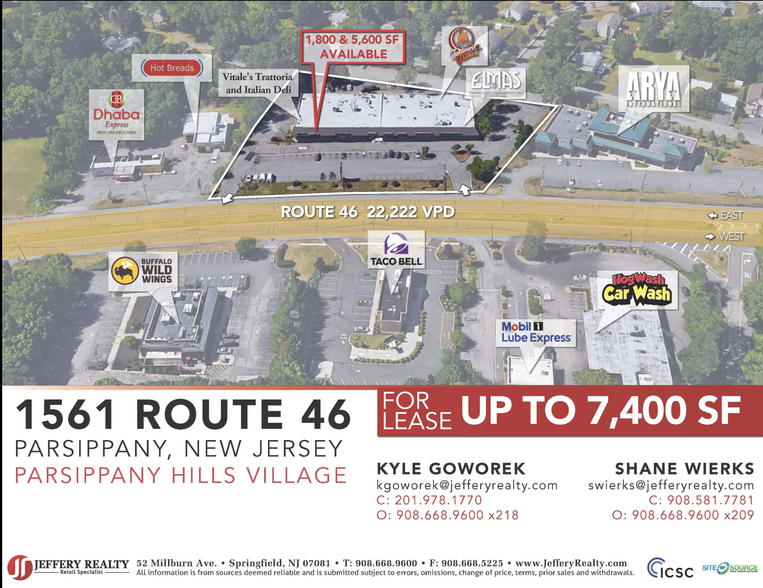 1561 US Highway 46, Parsippany, NJ for lease - Building Photo - Image 1 of 1