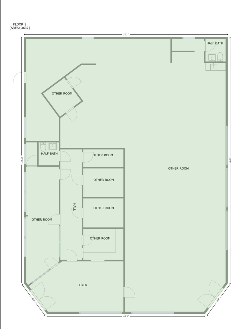 103 Greenhill Blvd NW, Fort Payne, AL for lease Floor Plan- Image 1 of 1