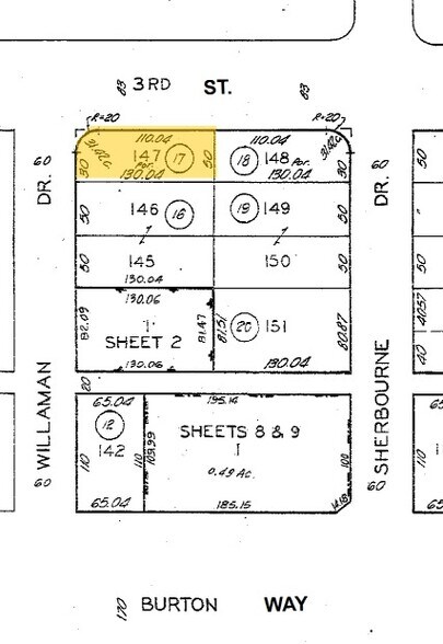 8612-8620 W 3rd St, Los Angeles, CA for lease - Plat Map - Image 2 of 17