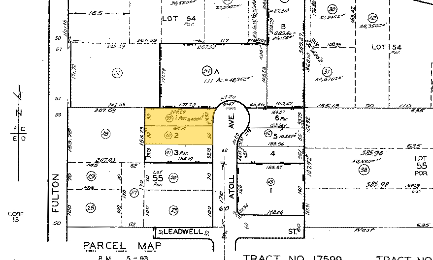 7357-7363 Atoll Ave, North Hollywood, CA for lease - Plat Map - Image 3 of 3