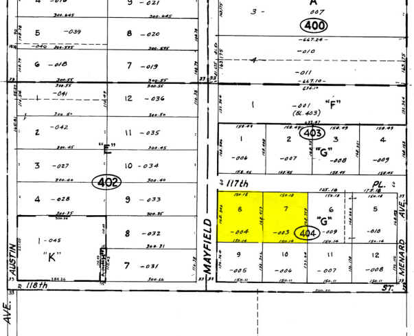 5859 W 117th Pl, Alsip, IL for sale Plat Map- Image 1 of 1