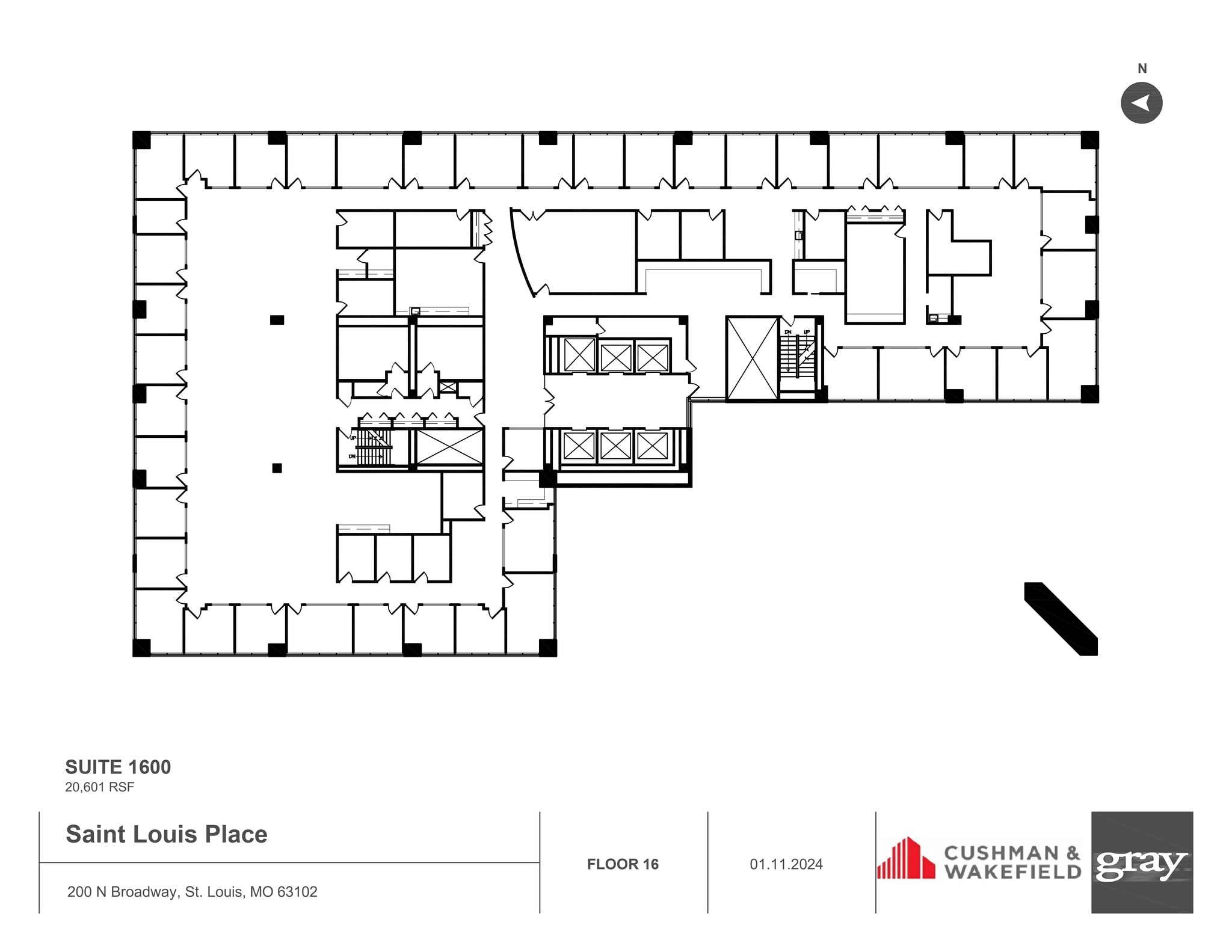 200 N Broadway, Saint Louis, MO for lease Site Plan- Image 1 of 1