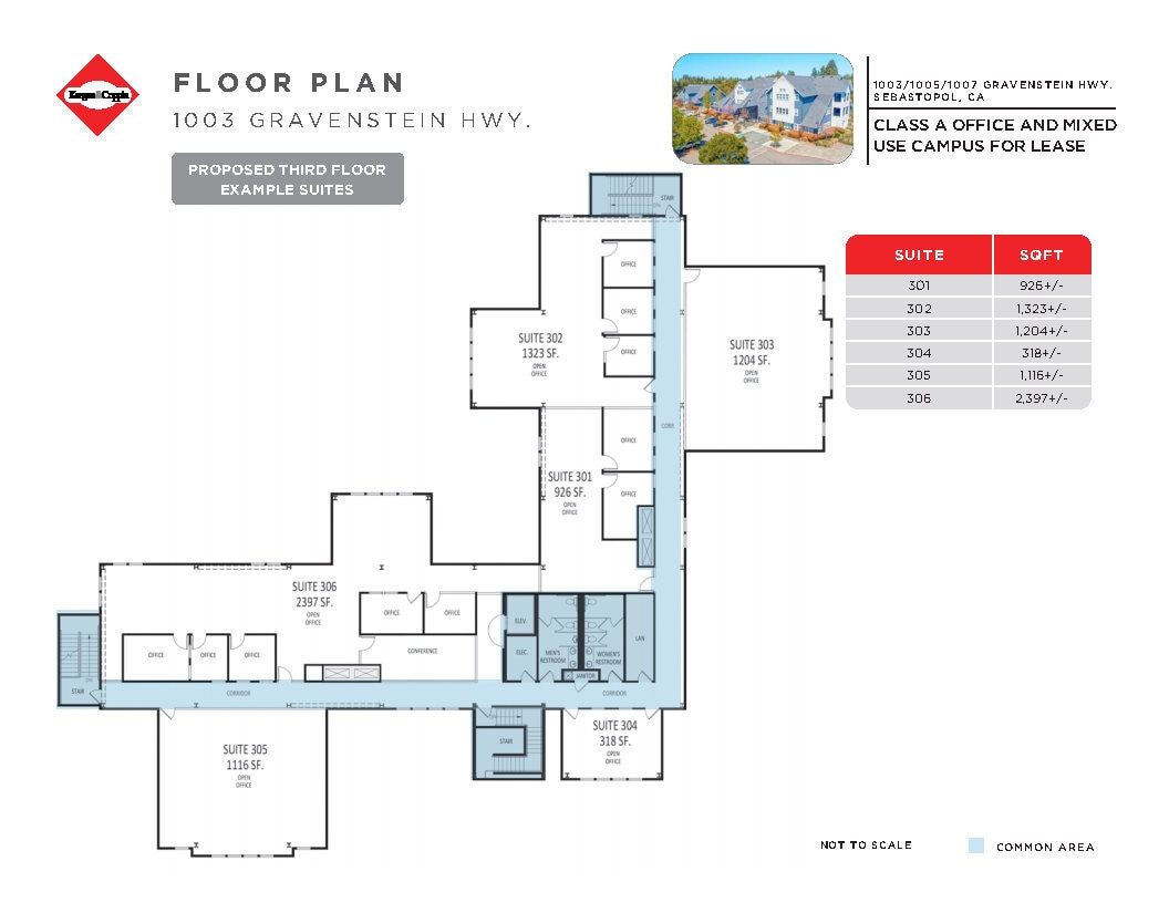 1003 Gravenstein Hwy, Sebastopol, CA for lease Floor Plan- Image 1 of 2