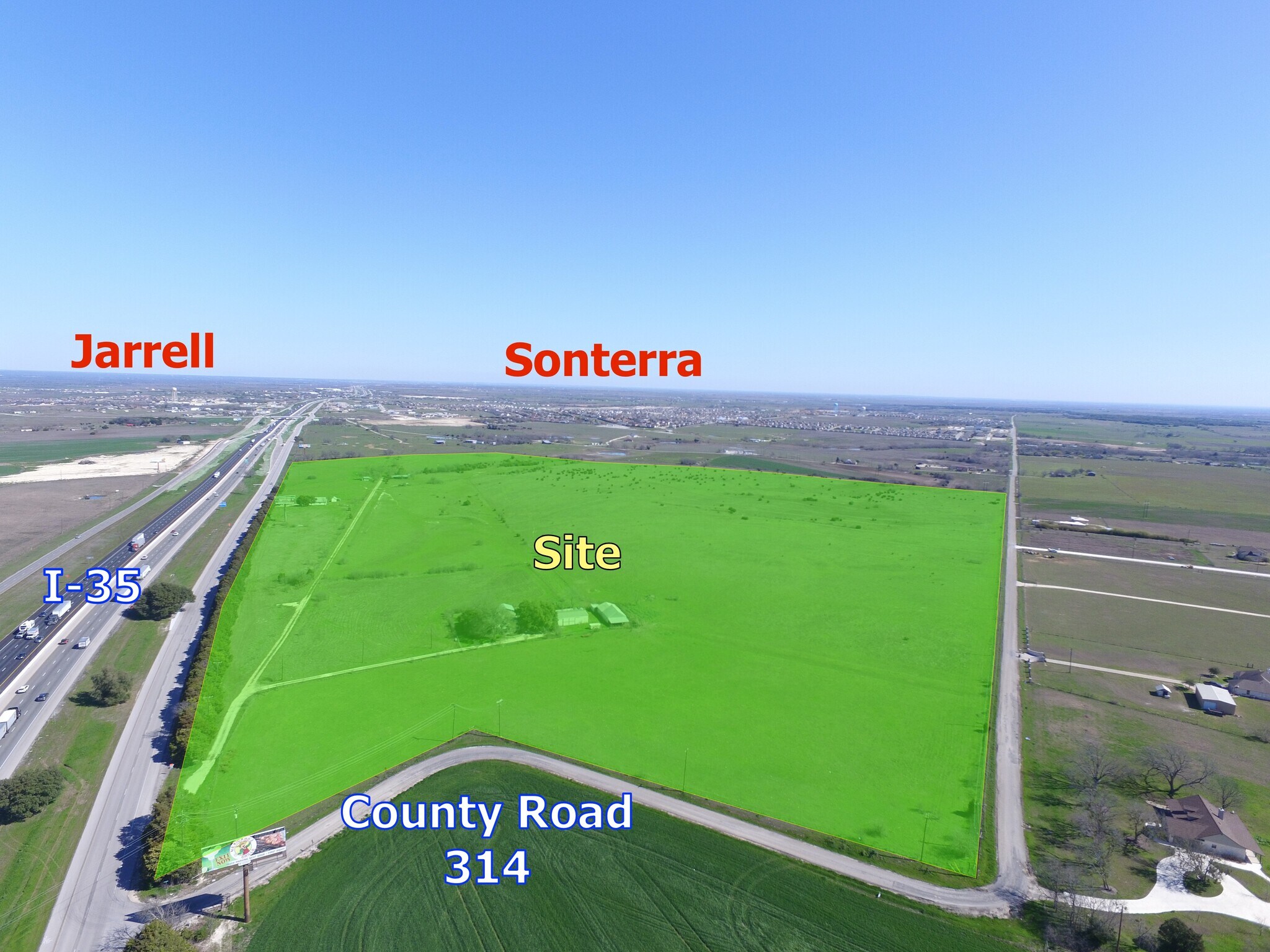 10500 Interstate 35 Frontage Rd, Jarrell, TX for sale Aerial- Image 1 of 1