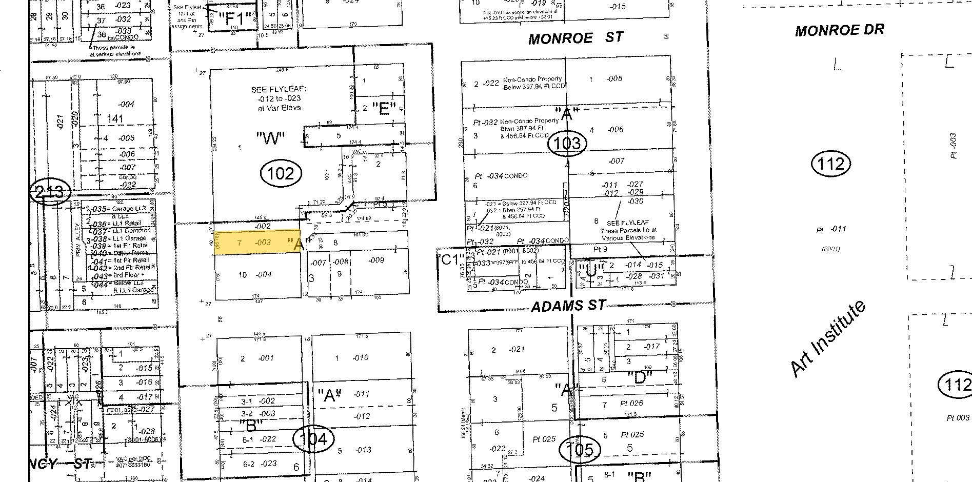 131-133 S State St, Chicago, IL for sale Plat Map- Image 1 of 1