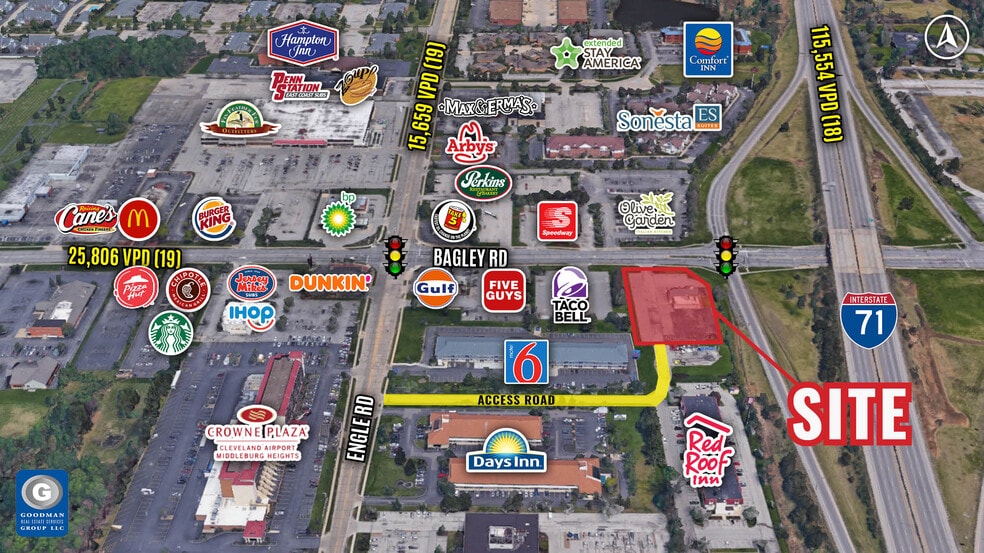 17505 Bagley Rd, Middleburg Heights, OH 44130 HighTraffic Interstate