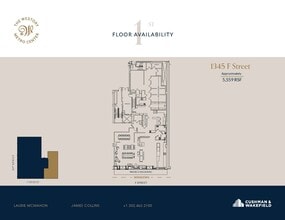 607 14th St NW, Washington, DC for lease Floor Plan- Image 1 of 7