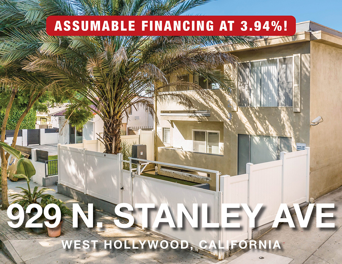 929 N Stanley Ave, West Hollywood, CA for sale Building Photo- Image 1 of 12