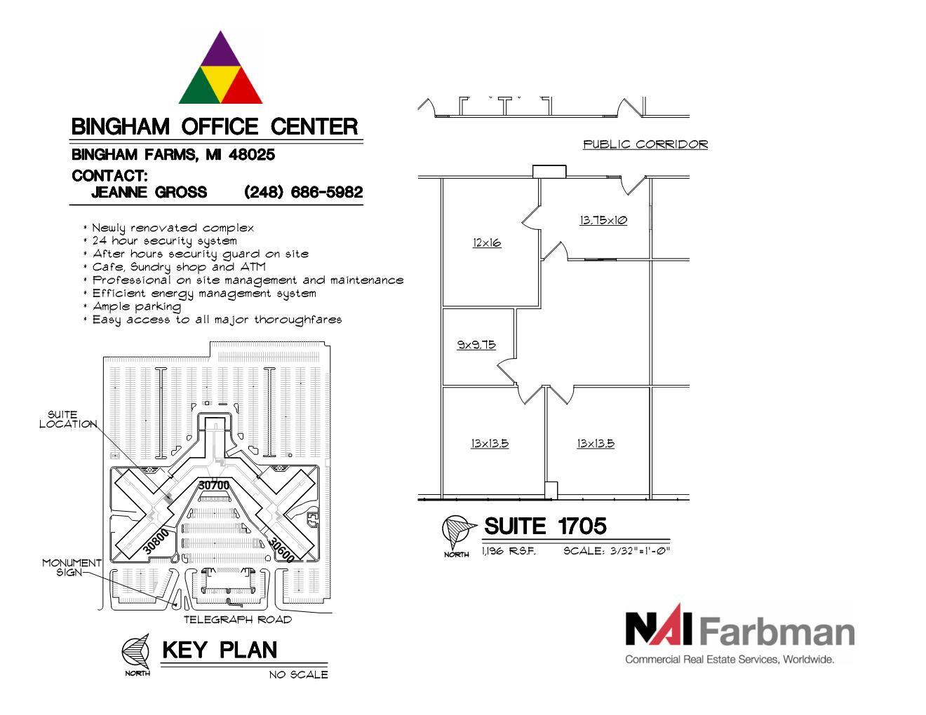 30600-30700 - 30800 Telegraph Rd, Bingham Farms, MI for lease Floor Plan- Image 1 of 1