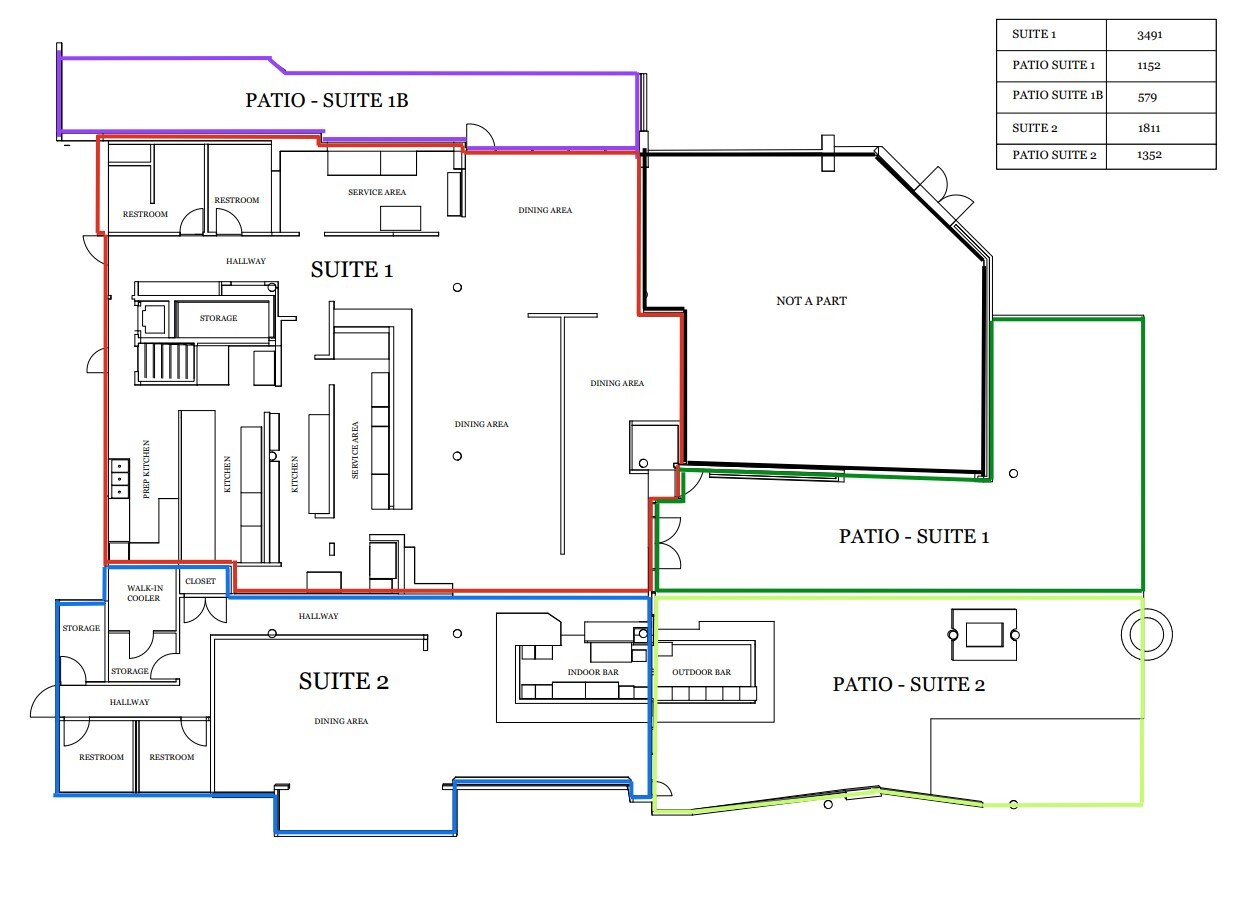 100-139 S Palm Canyon Dr, Palm Springs, CA for lease Floor Plan- Image 1 of 2