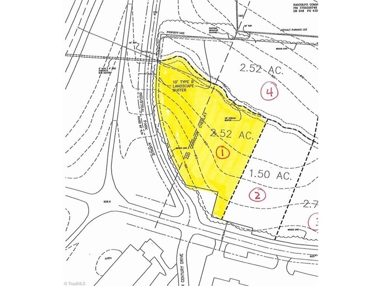 McDowell Rd, Asheboro, NC for sale - Plat Map - Image 2 of 2