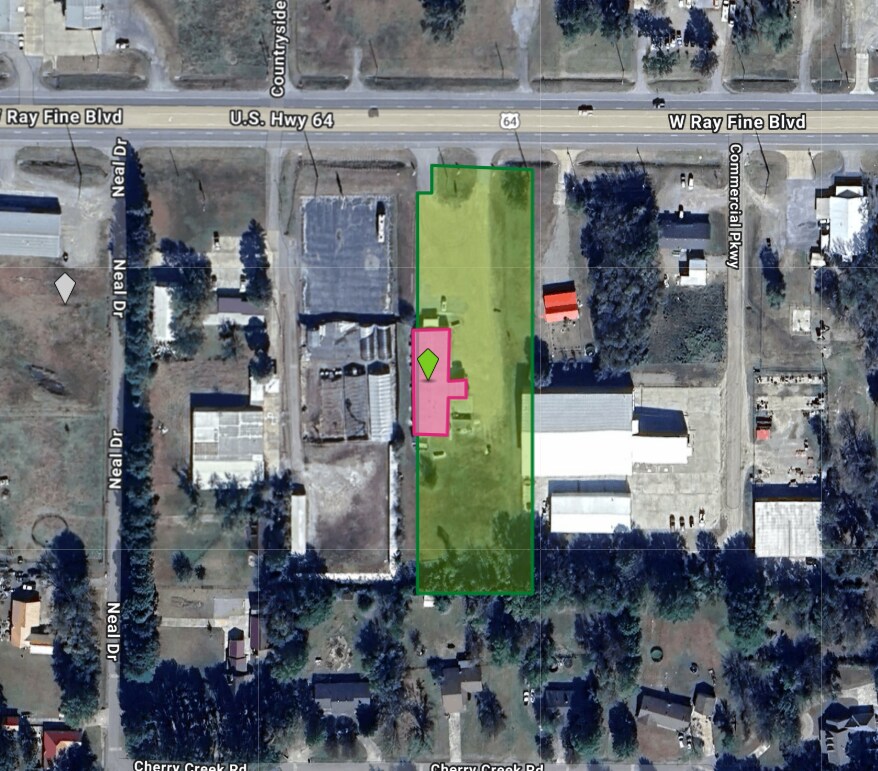 420 W Ray Fine Blvd, Roland, OK for sale Aerial- Image 1 of 2