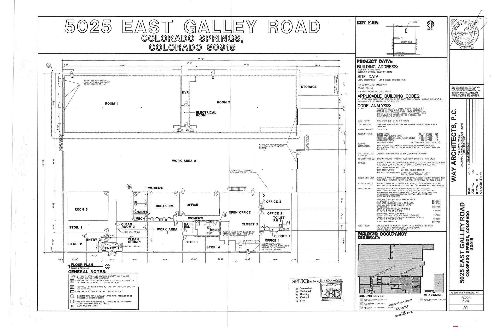 5025 Galley Rd, Colorado Springs, CO for lease Floor Plan- Image 1 of 1