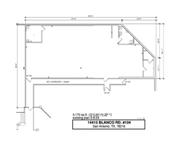 14415 Blanco Rd, San Antonio, TX for lease Floor Plan- Image 1 of 1