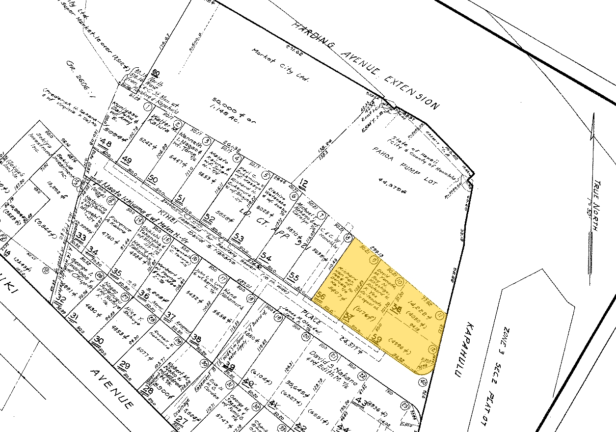 1038 Kapahulu Ave, Honolulu, HI for sale Plat Map- Image 1 of 2