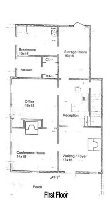 482 New St, Macon-Bibb, GA for lease Floor Plan- Image 1 of 1