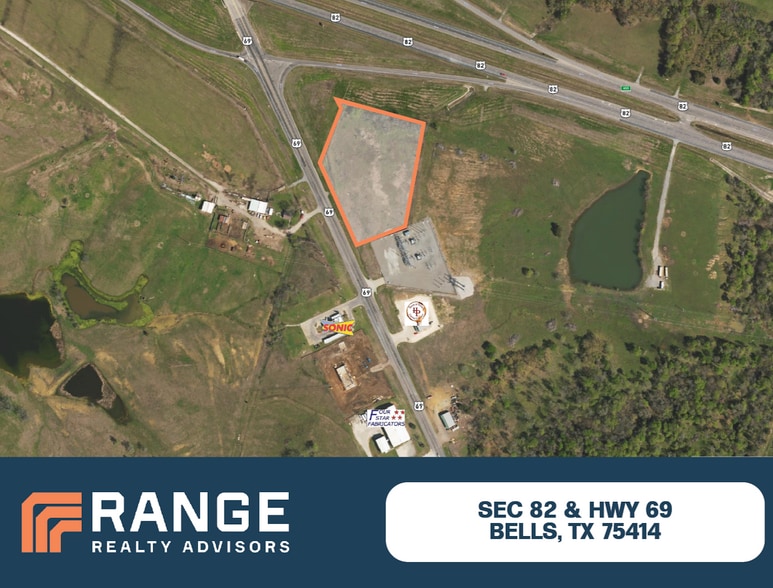 Hwy 82 & Hwy 69, Bells, TX for sale - Aerial - Image 1 of 1