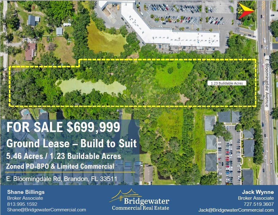 E Bloomingdale Ave, Brandon, FL for sale Aerial- Image 1 of 8