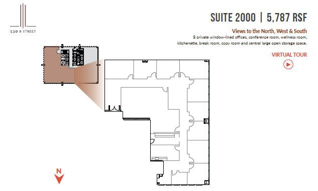 530 B St, San Diego, CA for lease Floor Plan- Image 1 of 1