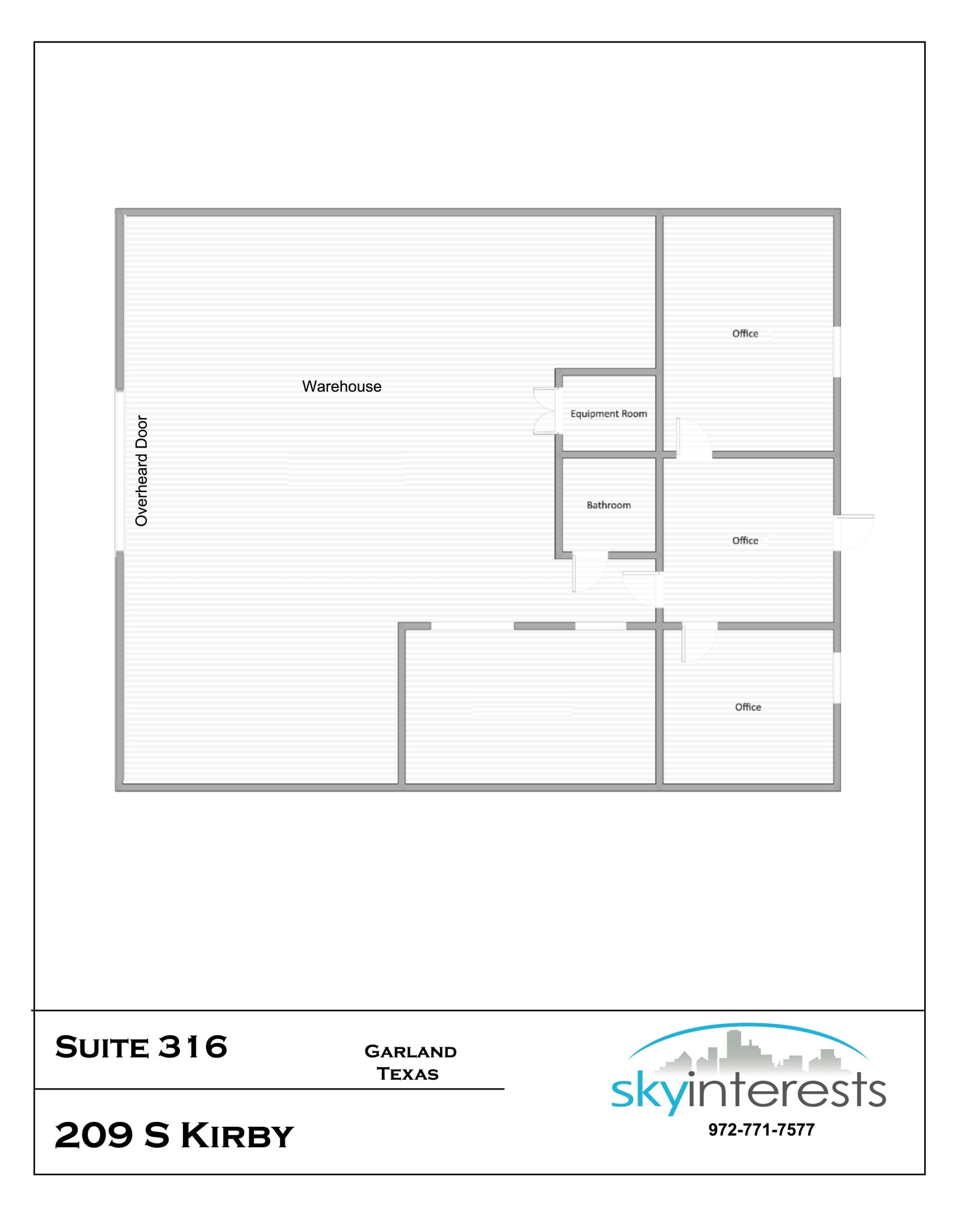 209 S Kirby St, Garland, TX for lease Site Plan- Image 1 of 1