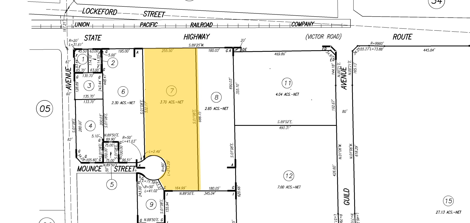 1300 E Victor Rd, Lodi, CA for sale Plat Map- Image 1 of 1