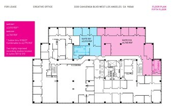 3330 Cahuenga Blvd W, Los Angeles, CA for lease Floor Plan- Image 1 of 1