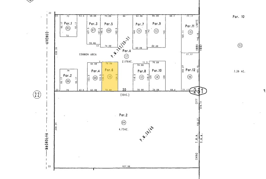 13933 Magnolia Ave, Chino, CA for lease - Plat Map - Image 3 of 3