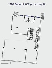 1320-1390 Rue Barré, Montréal, QC for lease Floor Plan- Image 1 of 1