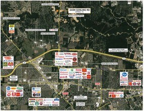 24309 Gosling Rd, Spring, TX - AERIAL  map view
