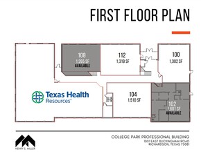 1001 E Buckingham Rd, Richardson, TX for lease Floor Plan- Image 1 of 2