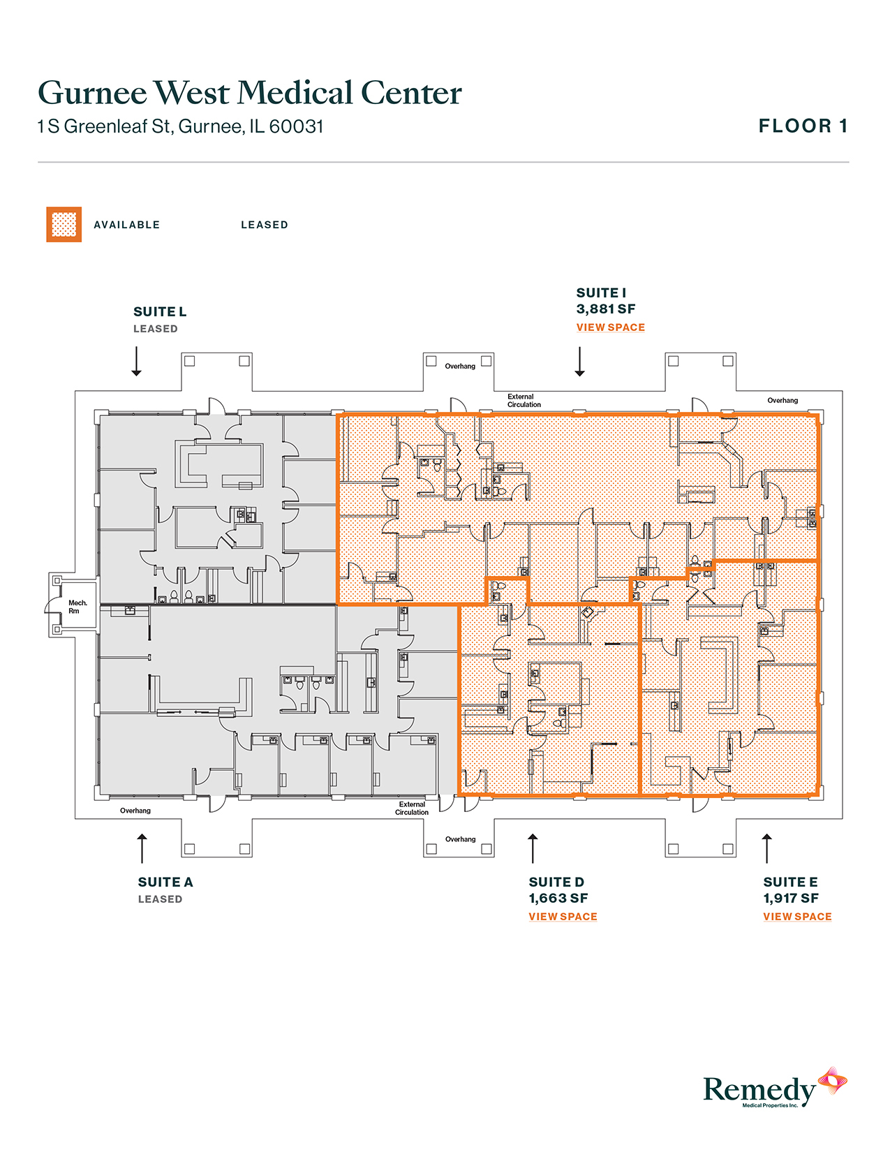 3 S Greenleaf Ave, Gurnee, IL for lease Floor Plan- Image 1 of 1