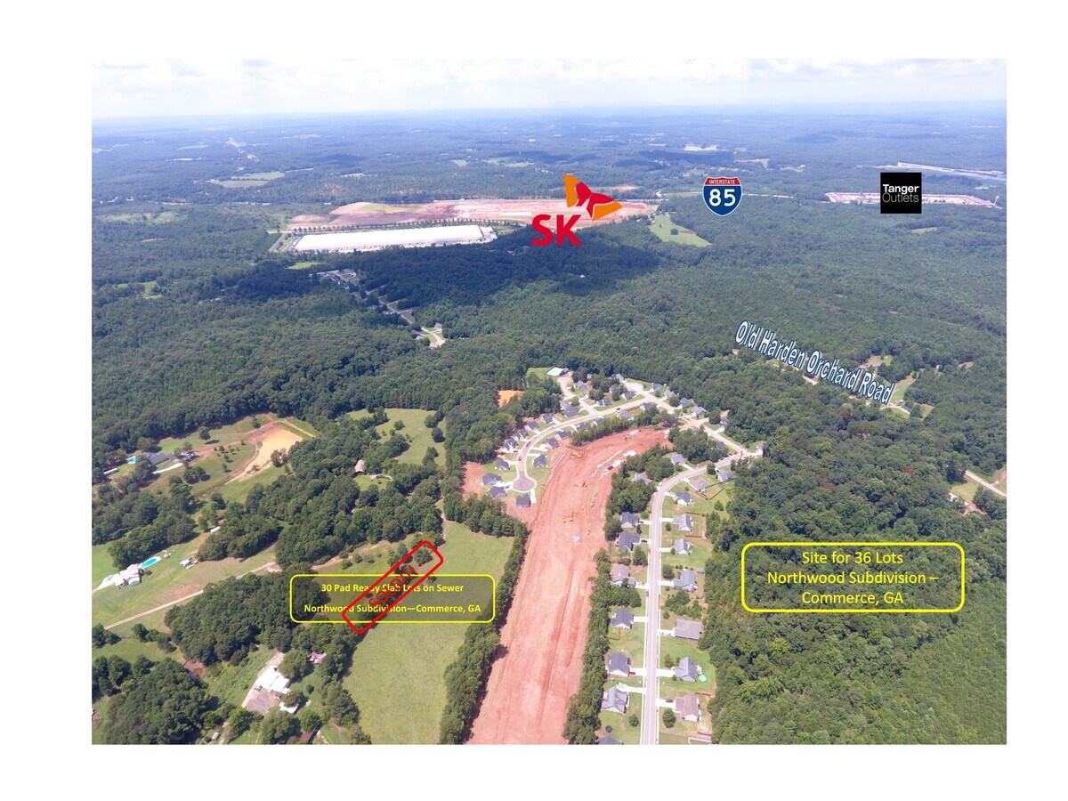Northwood Drive, Commerce, GA 30529 36 Lots on SEWER Phase 3