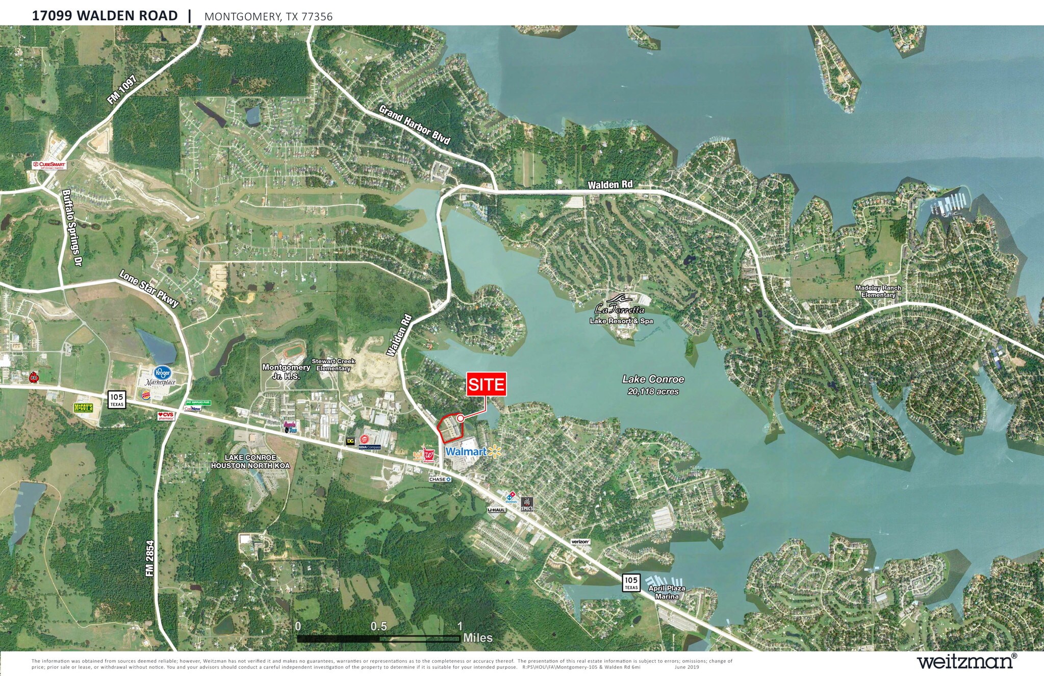 17099 Walden Rd, Montgomery, TX for sale Aerial- Image 1 of 1