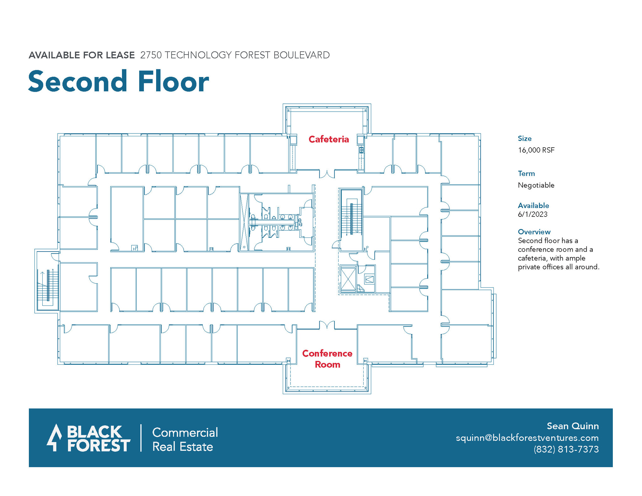 2750 Technology Forest Blvd, The Woodlands, TX for lease Floor Plan- Image 1 of 4