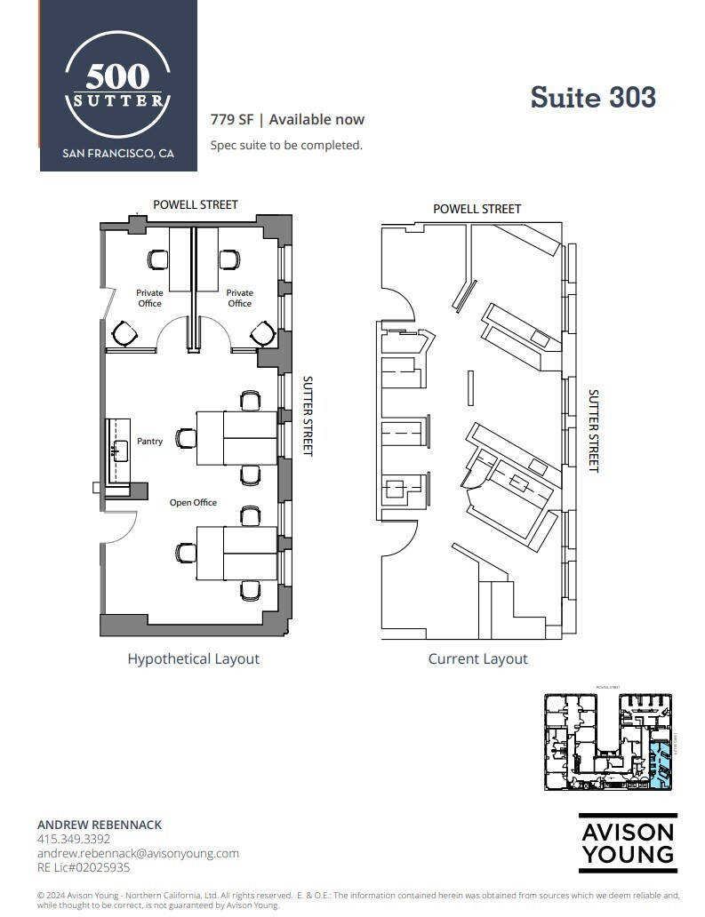 500 Sutter St, San Francisco, CA for lease Floor Plan- Image 1 of 1