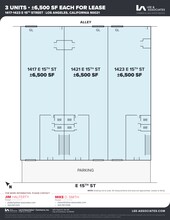 1417 15th, Los Angeles, CA for lease Site Plan- Image 1 of 1