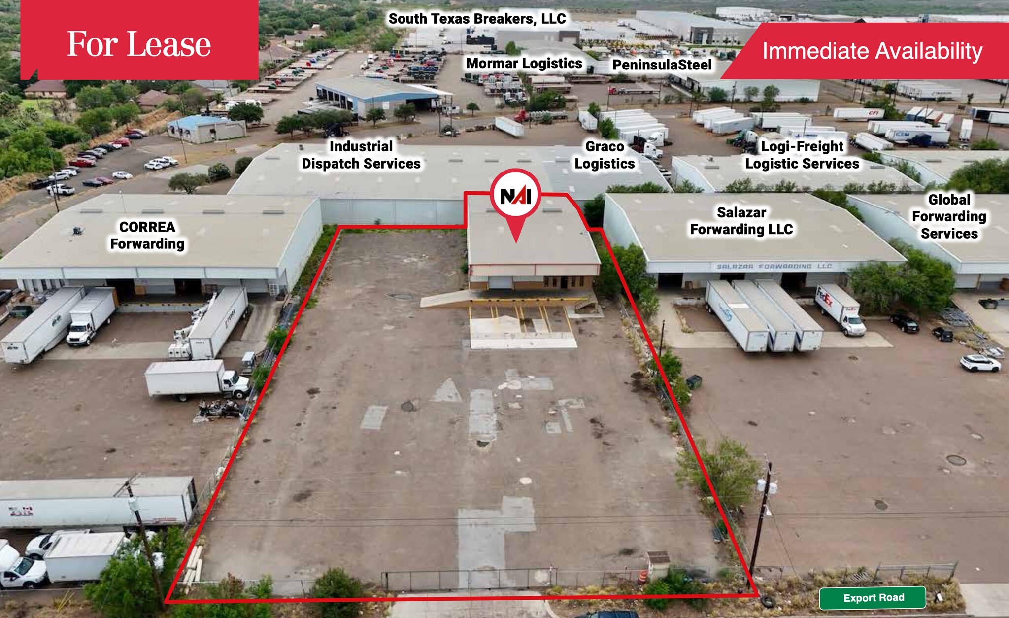 14404 Export Rd, Laredo, TX for sale Aerial- Image 1 of 1