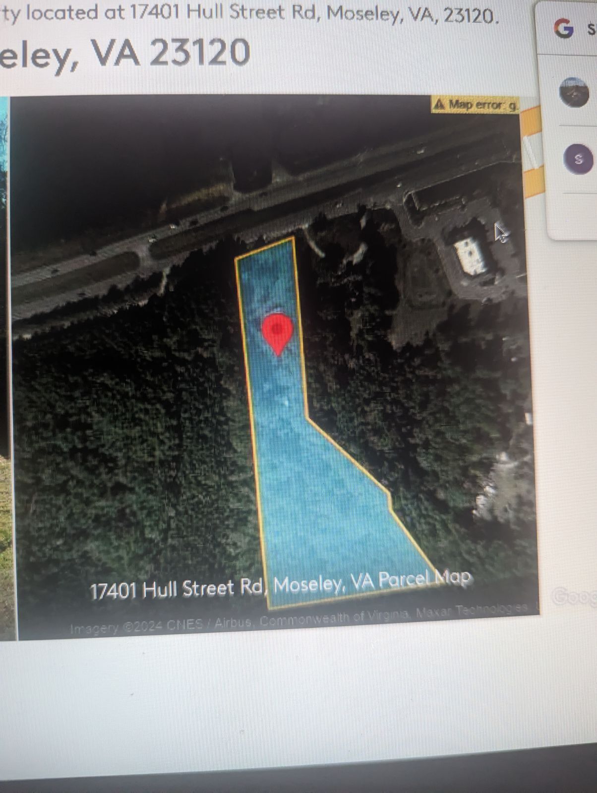 17401 Hull Street Rd, Moseley, VA for sale Aerial- Image 1 of 1