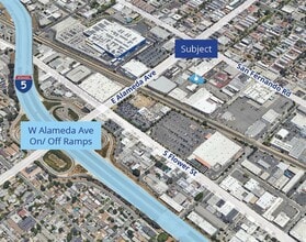 100 E Graham Pl, Burbank, CA - AERIAL map view
