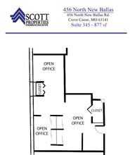 456 N New Ballas Rd, Creve Coeur, MO for lease Floor Plan- Image 1 of 1