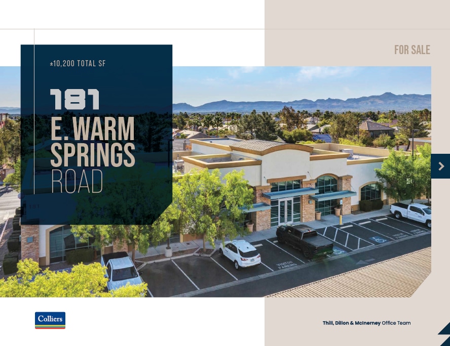 181 E Warm Springs Rd, Las Vegas, NV for sale Building Photo- Image 1 of 1