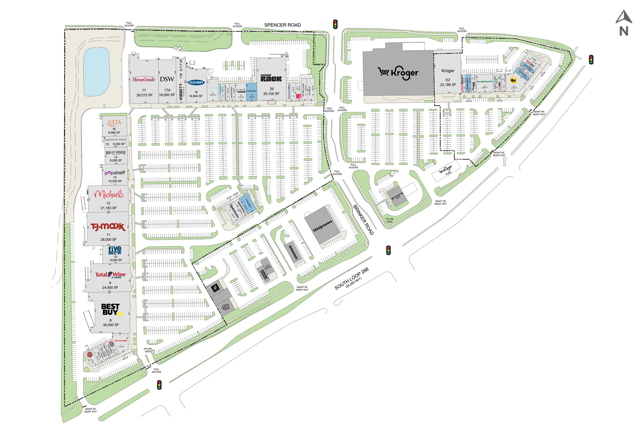 1400-1800 S Loop 288, Denton, TX for lease Site Plan- Image 1 of 30