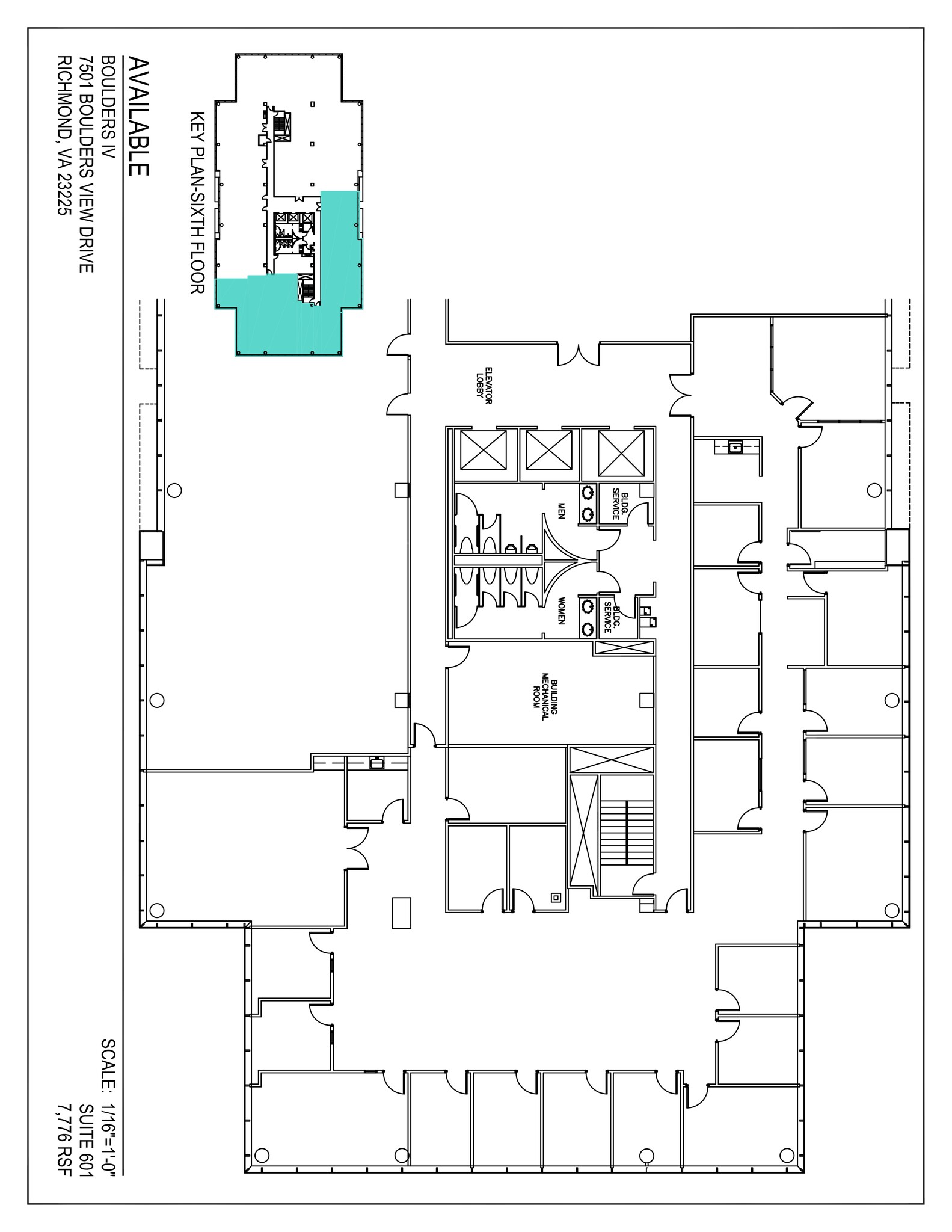 7501 Boulder View Dr, North Chesterfield, VA for lease Site Plan- Image 1 of 1