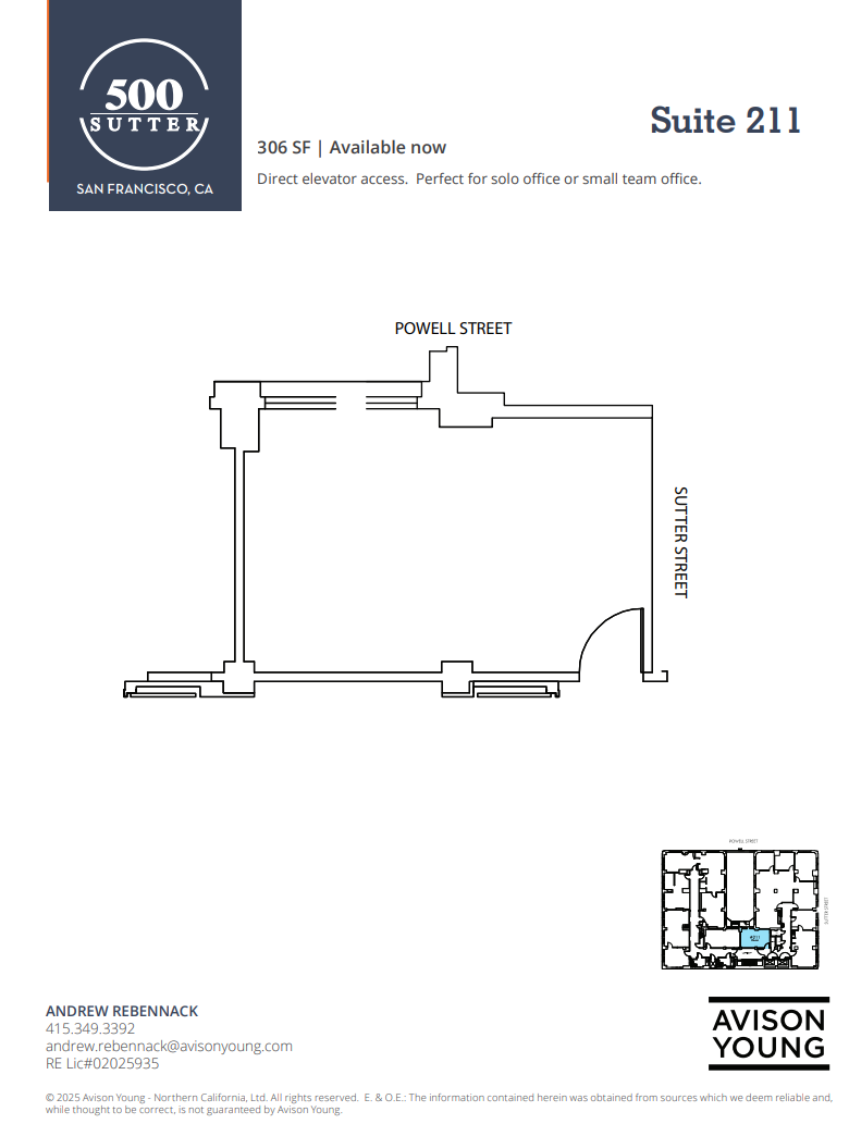 500 Sutter St, San Francisco, CA for lease Floor Plan- Image 1 of 1