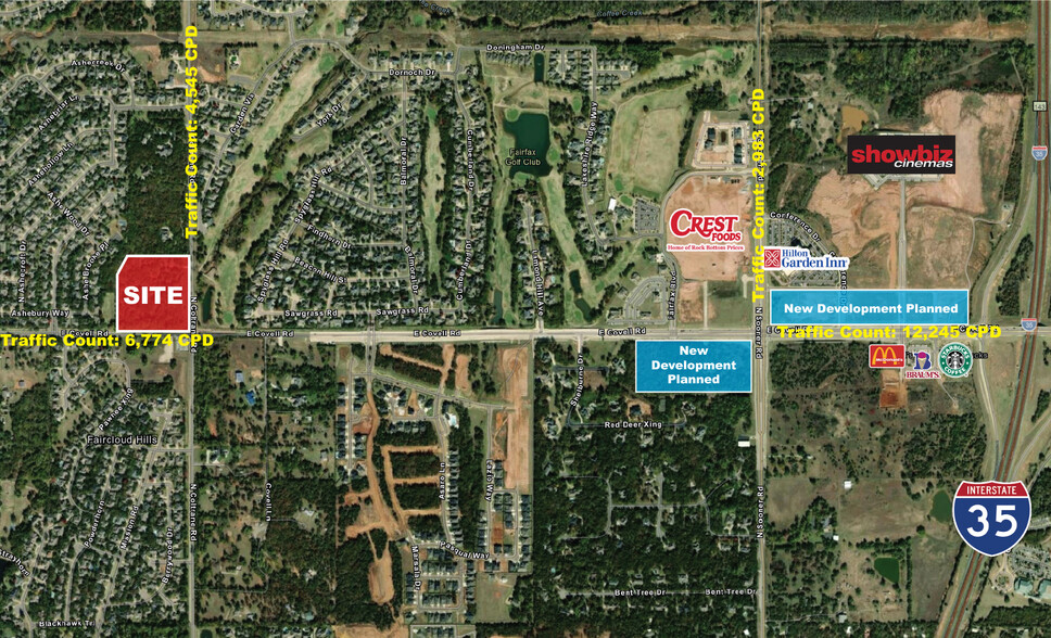 E Covell Rd & N Coltrane Rd, Edmond, OK for sale - Primary Photo - Image 1 of 1