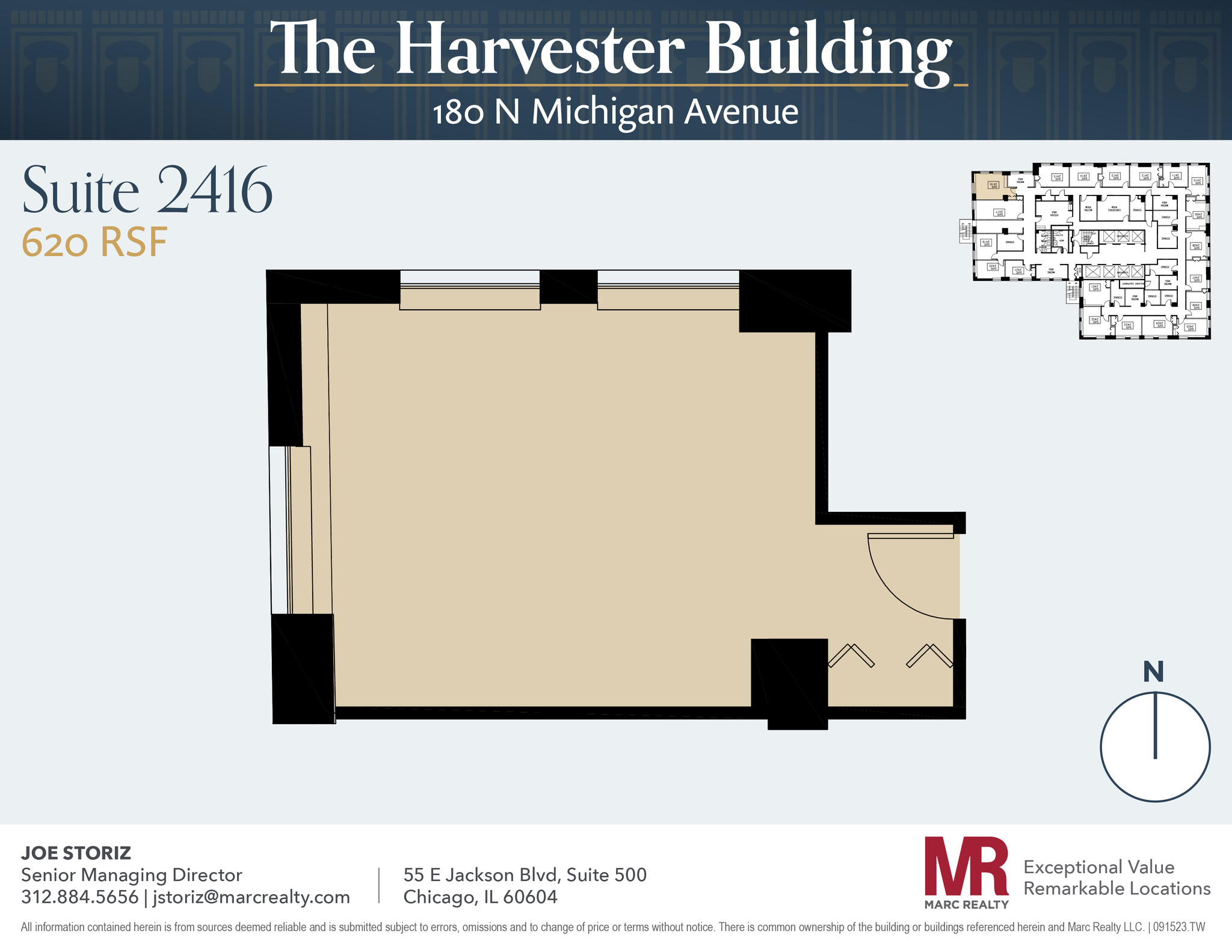 180 N Michigan Ave, Chicago, IL for lease Floor Plan- Image 1 of 3